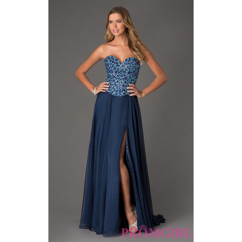 زفاف - Strapless Sweetheart Floor Length Dress - Brand Prom Dresses