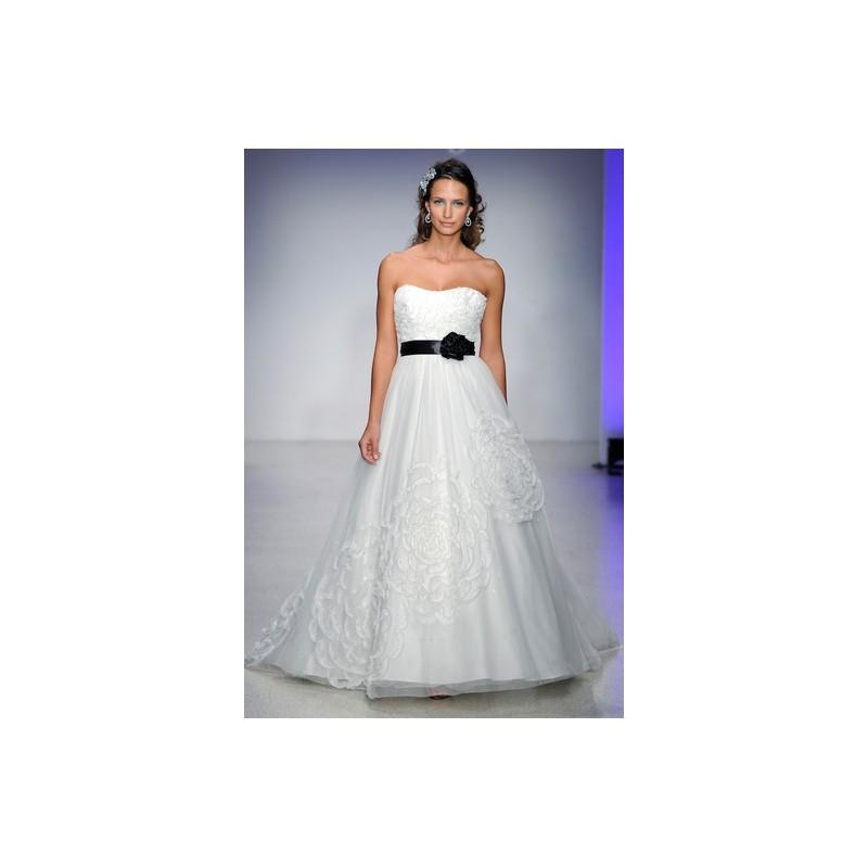 زفاف - Alfred Angelo FW13 Dress 24 - White Strapless Fall 2013 Full Length Alfred Angelo A-Line - Rolierosie One Wedding Store