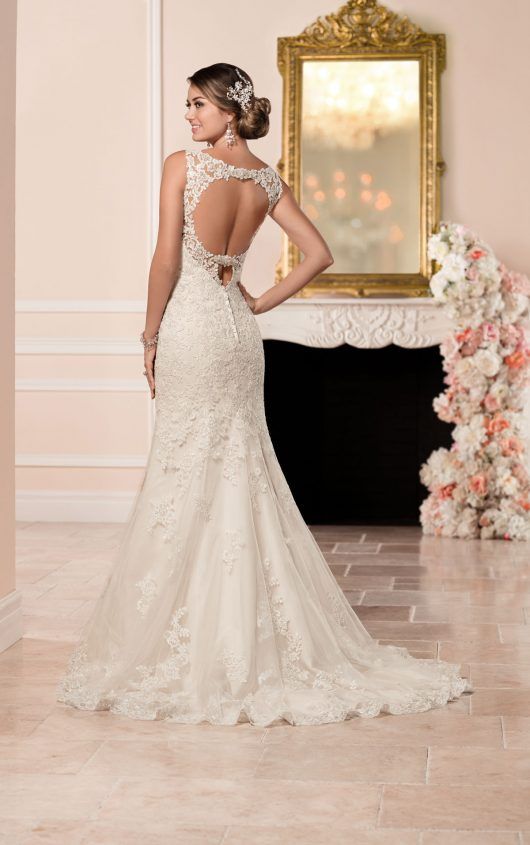 زفاف - Lace Fit And Flare Wedding Dress - Stella York