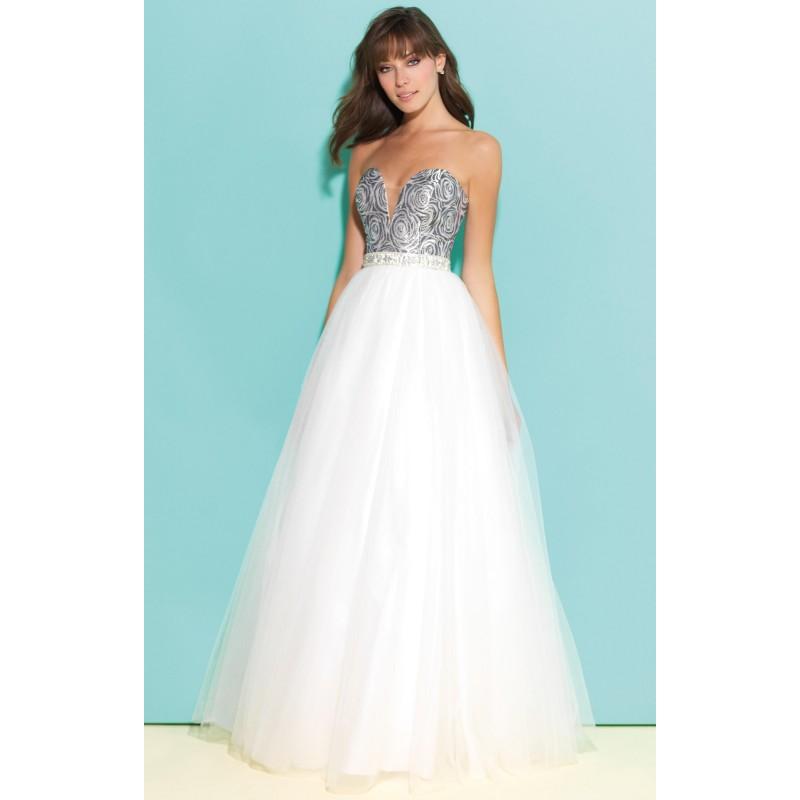 زفاف - Black/Print Madison James 17-245 Prom Dress 17245 - Ball Gowns Long Dress - Customize Your Prom Dress