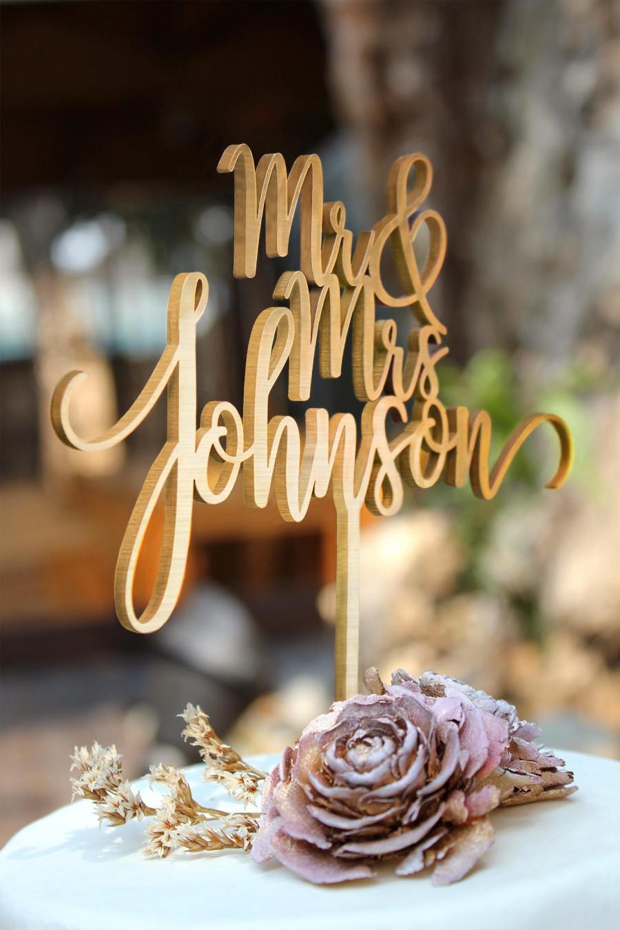 Mariage - Personalized Cake Topper for Wedding, Custom Personalized Wedding Cake Topper, Customized Wedding Cake Topper, Mr and Mrs Cake Topper 29