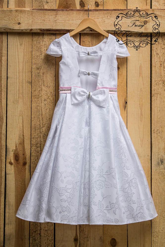 Mariage - White flower girl dresses first communion girls tulle dress toddler tulle lace dress rustic flower girl dress country flower girl boho