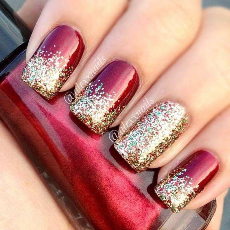 Mariage - 33 Cool Easy Winter Nail Ideas 2017
