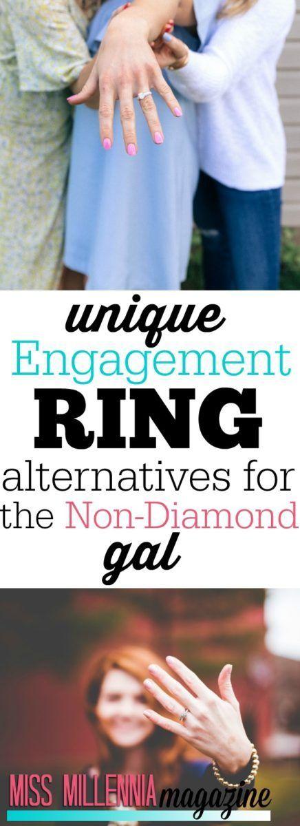Hochzeit - Unique Engagement Ring Alternatives For The Non-Diamond Gal