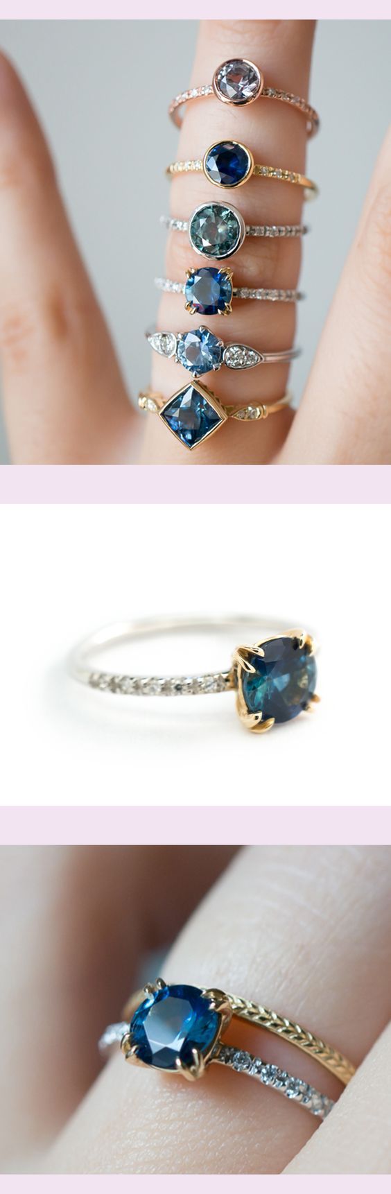 زفاف - Saphire Rings
