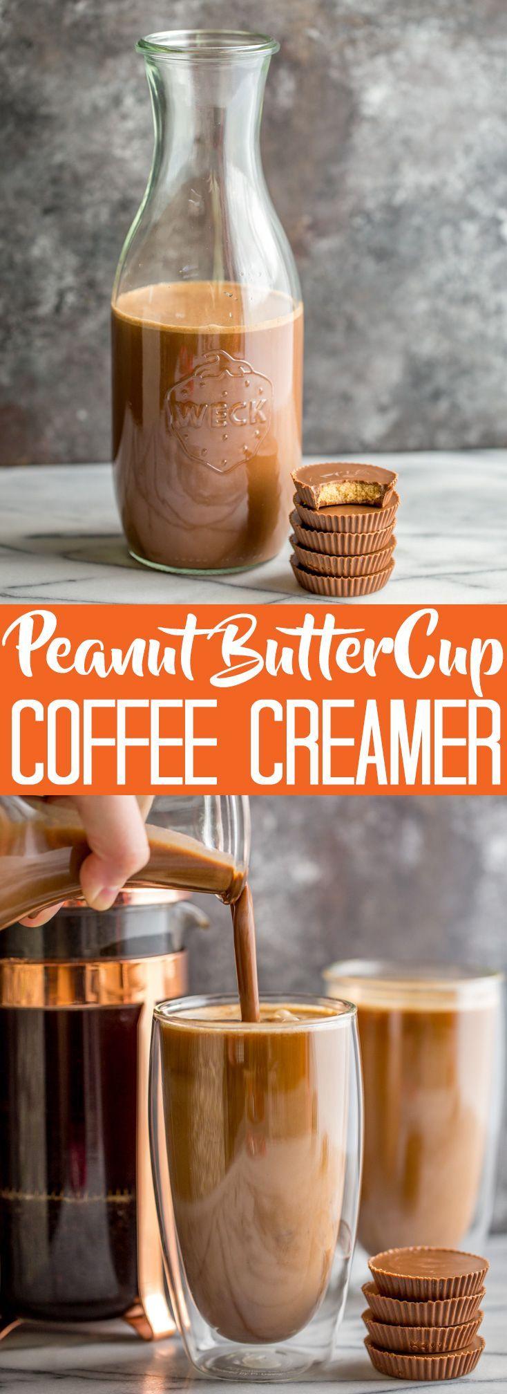 Hochzeit - Homemade Peanut Butter Cup Coffee Creamer