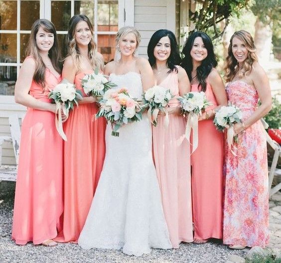 Wedding - 10 Best Combinations For Mismatched Bridesmaid Dresses