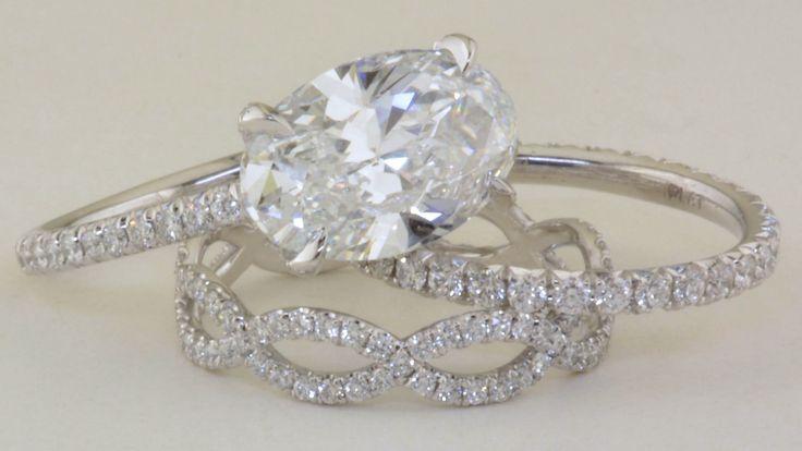زفاف - East-West Set Oval Diamond