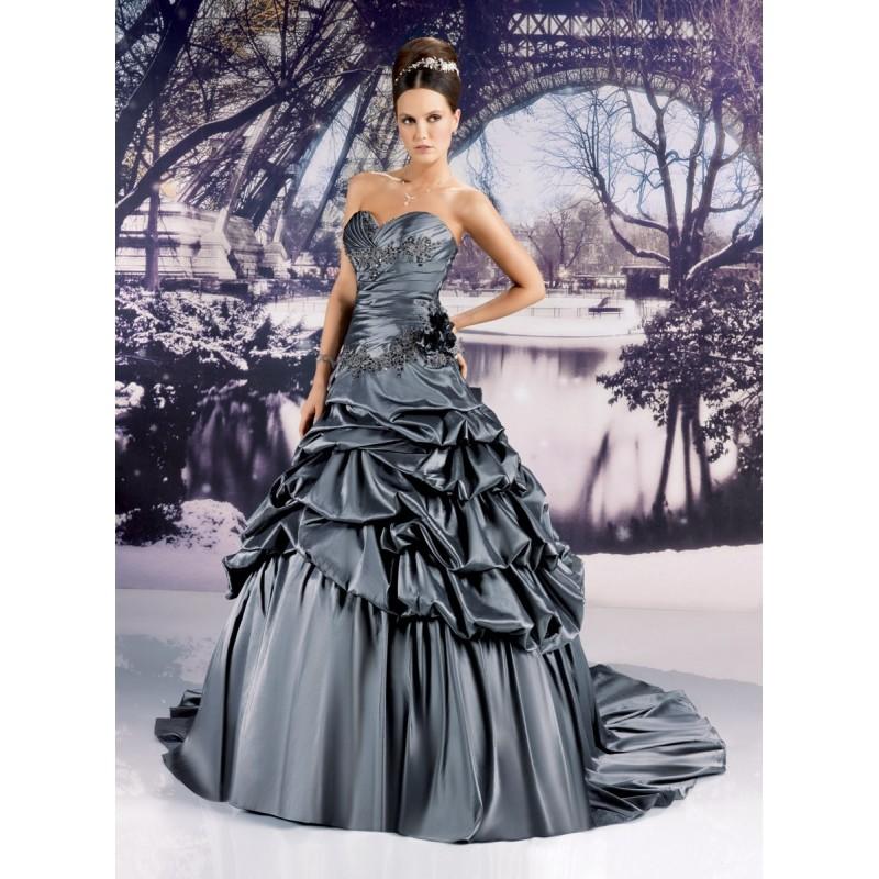 زفاف - Miss Paris, 133-29 argent et noir - Superbes robes de mariée pas cher 