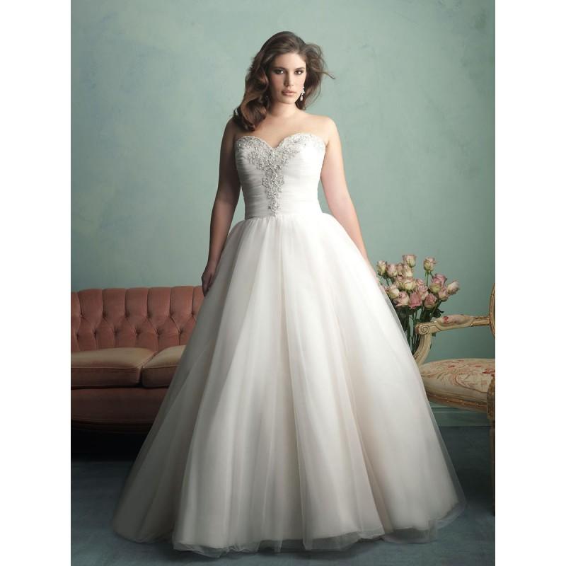 Свадьба - Champagne/Silver Allure Bridal Women Size Colleciton W341 Allure Women's Bridal Collection - Rich Your Wedding Day