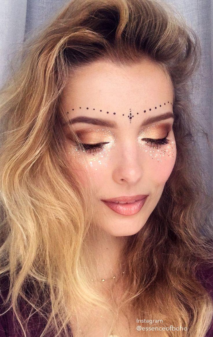 Wedding - Festival Makeup 2017: Glitter Freckles
