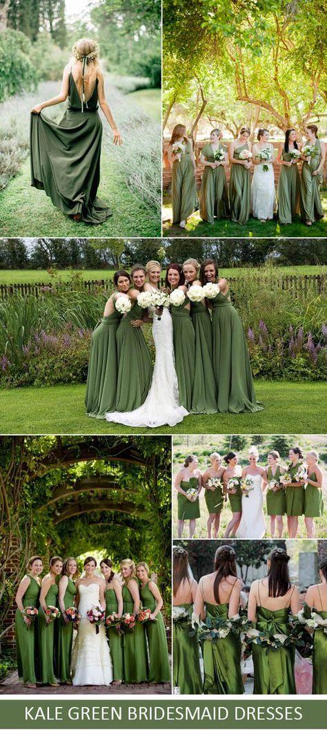 زفاف - Kale Green Wedding Color Ideas For 2017 Spring & Summer