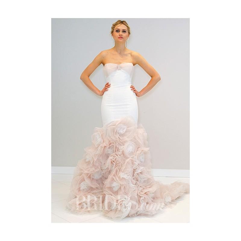 Hochzeit - Randi Rahm - Spring 2017 - Blush Flower Mermaid - Stunning Cheap Wedding Dresses