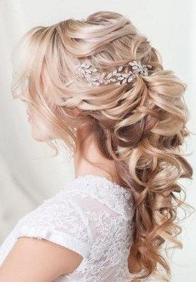 Свадьба - Wedding Hair Vine Bridal Head Piece Silver Bridal Head Piece Bridal Hair Accessory Long hair vine Crystals Bridal Wedding Crystal hair vine