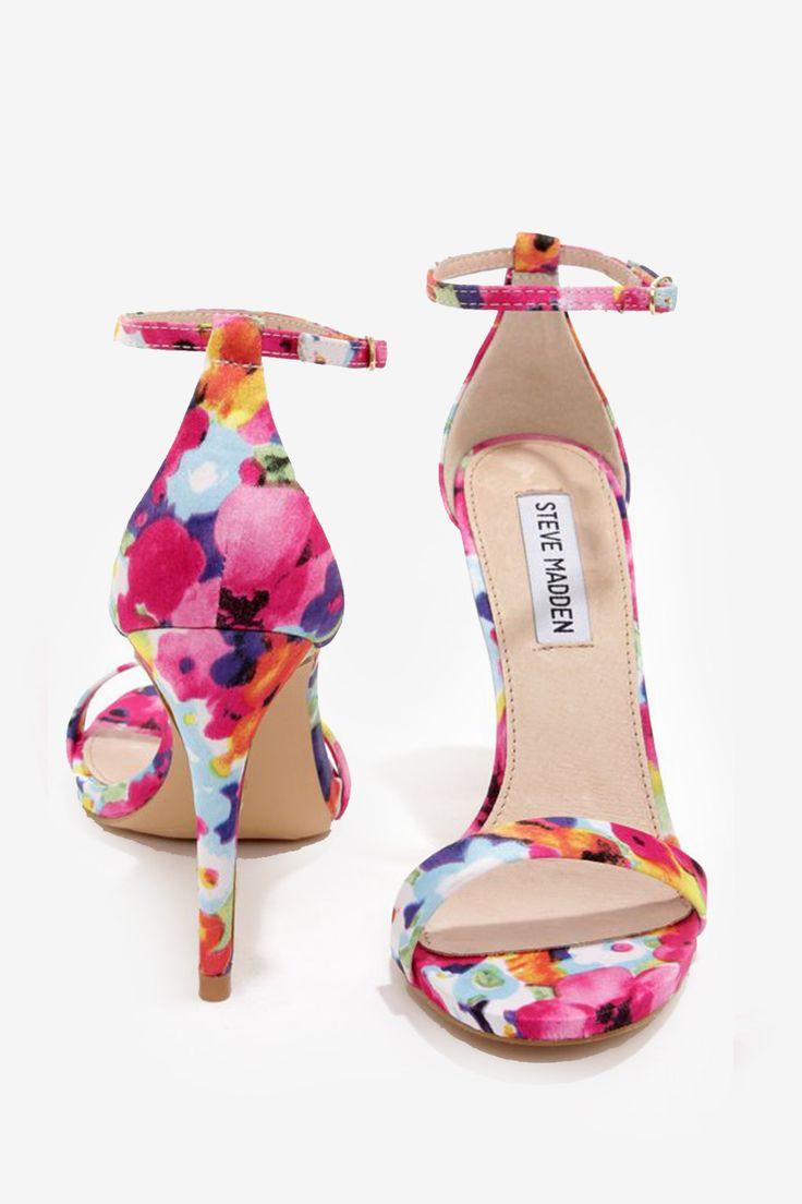 زفاف - Single Strap Heels – Floral.