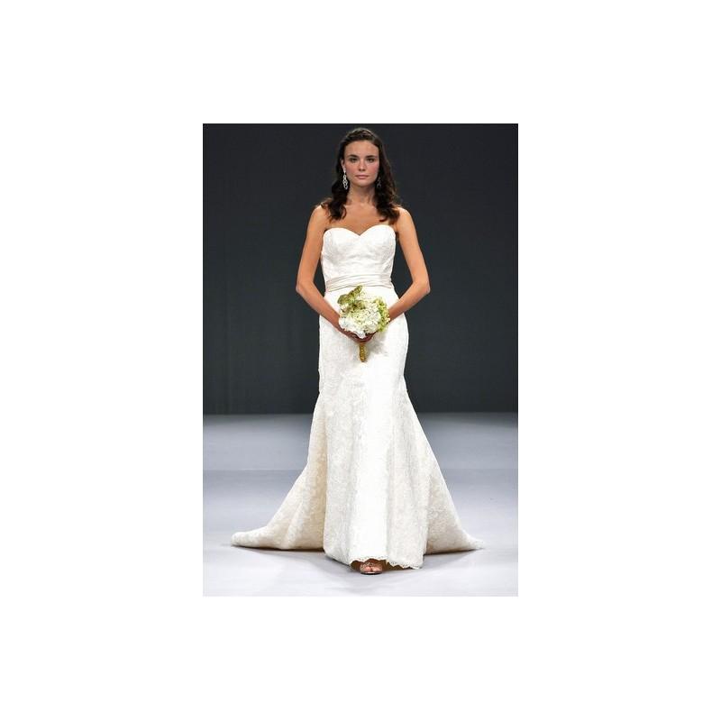 زفاف - Winnie Couture FW12 Dress 2 - Fit and Flare White Sweetheart Winnie Couture Fall 2012 Full Length - Rolierosie One Wedding Store