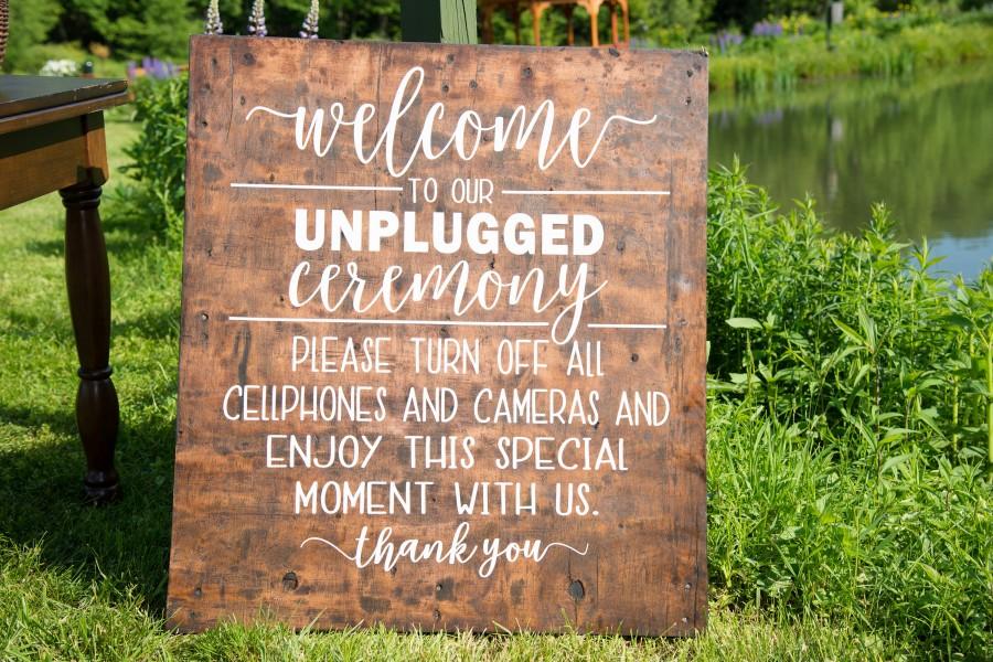 Wedding - Wedding Decals, Unplugged Ceremony, Unplugged Wedding, Wedding Sign, Unplugged Sign, Wedding Signs, Unplugged, Wedding Signage, Wedding Deco
