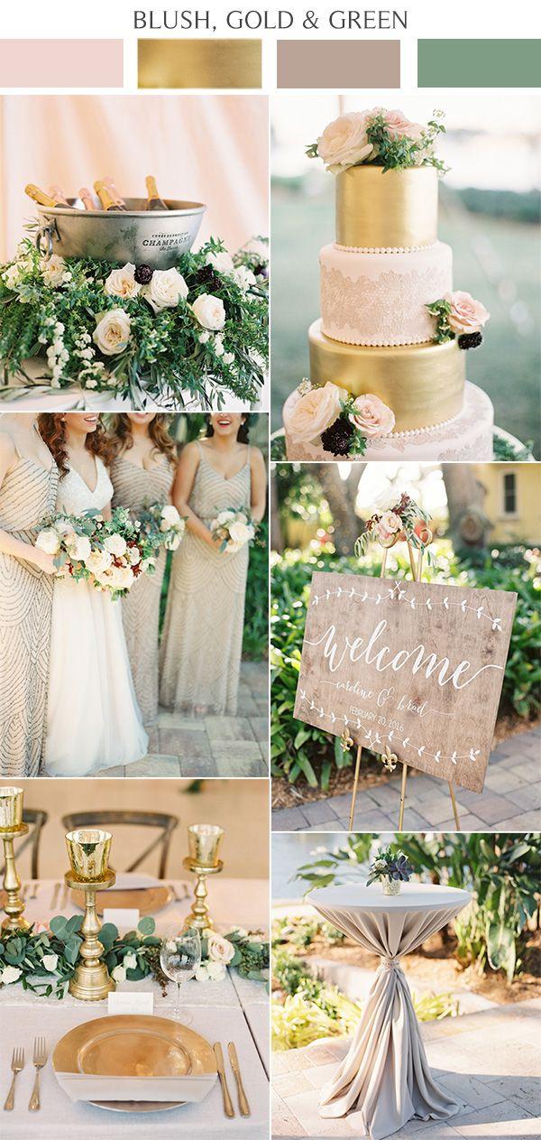 Mariage - Rustic Elegance Wedding-Blush Pink And Gold Color Inspiration
