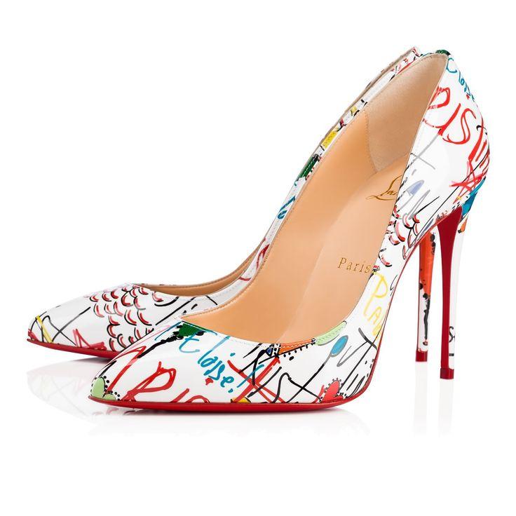 Hochzeit - Pigalle Follies 100 White Patent Leather - Women Shoes - Christian Louboutin