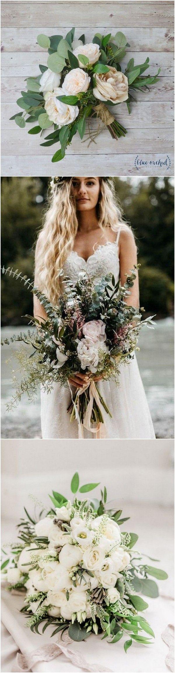 Mariage - 18 Charming Neutral Wedding Bouquets For 2018 Trends
