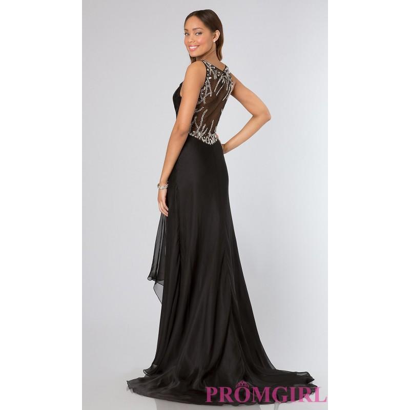 زفاف - Floor Length Sleeveless V-Neck Ruched Dress - Brand Prom Dresses