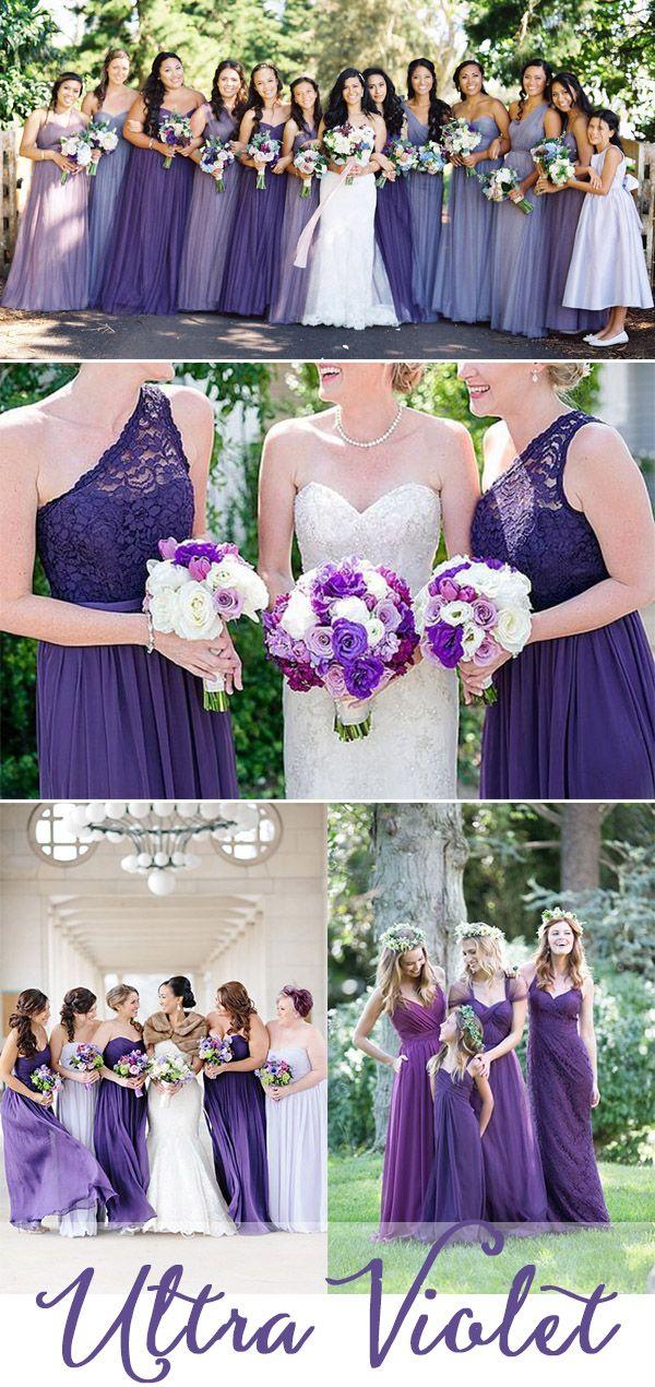 Hochzeit - Wedding Trends 2018 : Pantone Ultra Violet Wedding Color Ideas