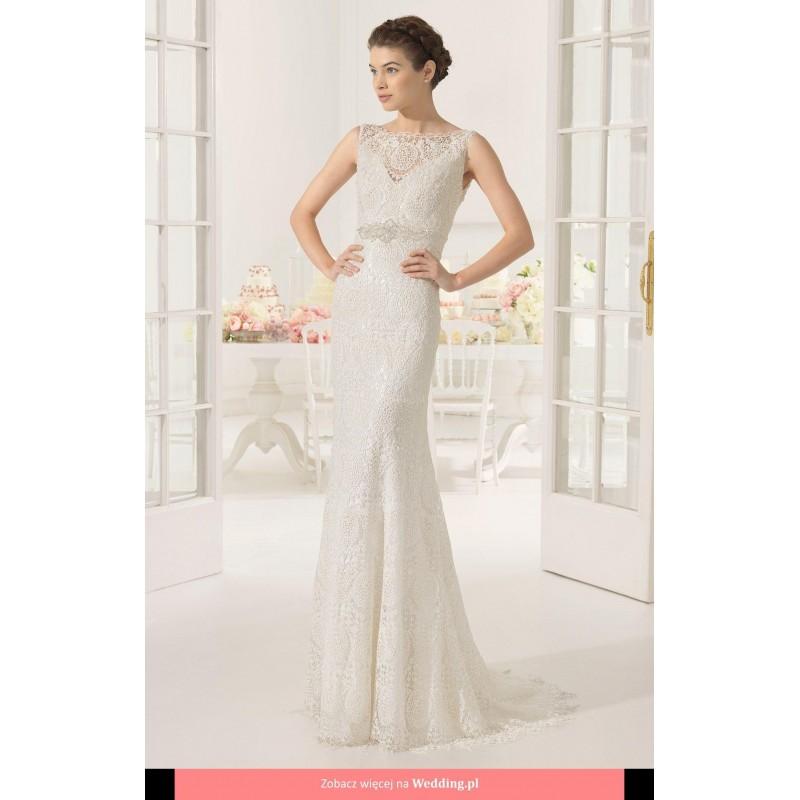 زفاف - Aire Barcelona - 8C213 Adelaida 2015 Floor Length High Neck Straight Sleeveless Short - Formal Bridesmaid Dresses 2018