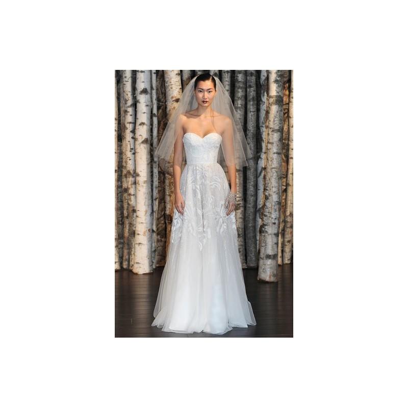 Hochzeit - Naeem Khan S15 Dress 2 - Naeem Khan Sweetheart A-Line White Spring 2015 Full Length - Rolierosie One Wedding Store