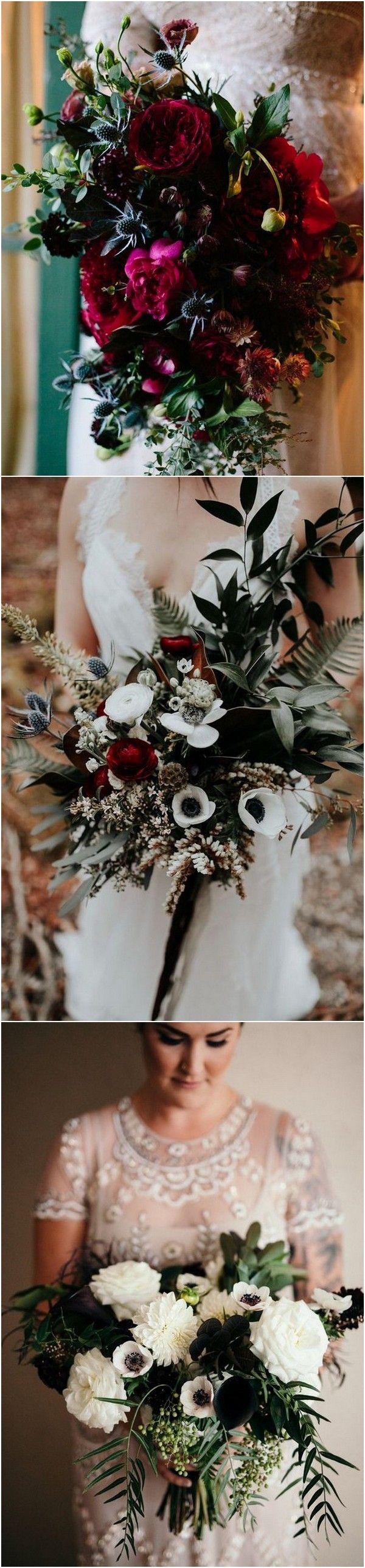 Mariage - Top 25 Moody Wedding Bouquets For 2018 Trends - Page 2 Of 3