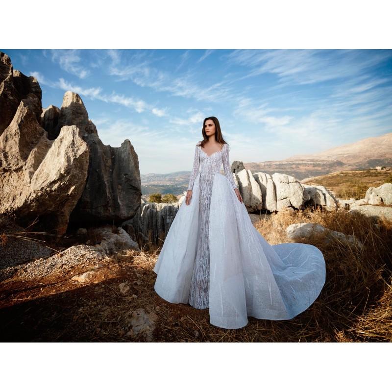 Hochzeit - Tony Ward Fall/Winter 2018 Celia Illusion Lace Ball Gown Beading Long Sleeves Detachable Sweet Ivory Wedding Dress - Bridesmaid Dress Online Shop