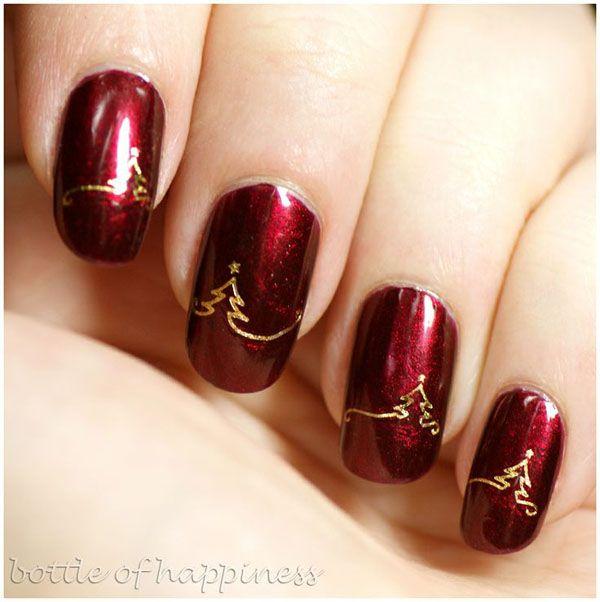 Hochzeit - 21 Fabulous And Easy Christmas Nail Designs