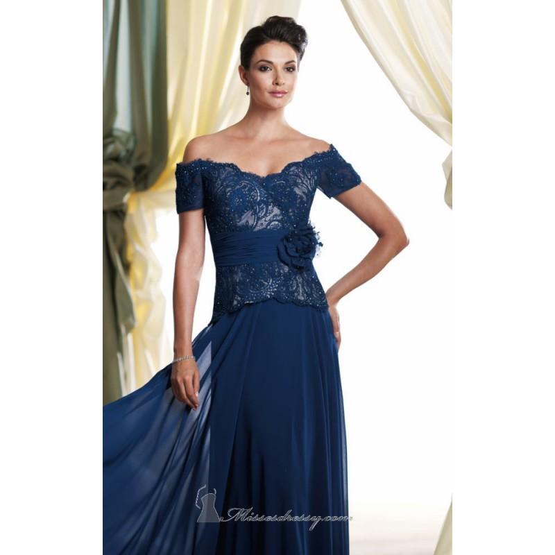 Mariage - Beaded Lace Gown by Mon Cheri Montage Boutique 113941W - Bonny Evening Dresses Online 