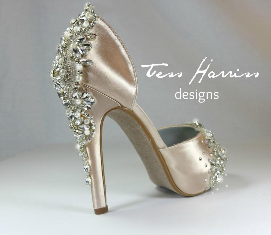 champagne bridal shoes