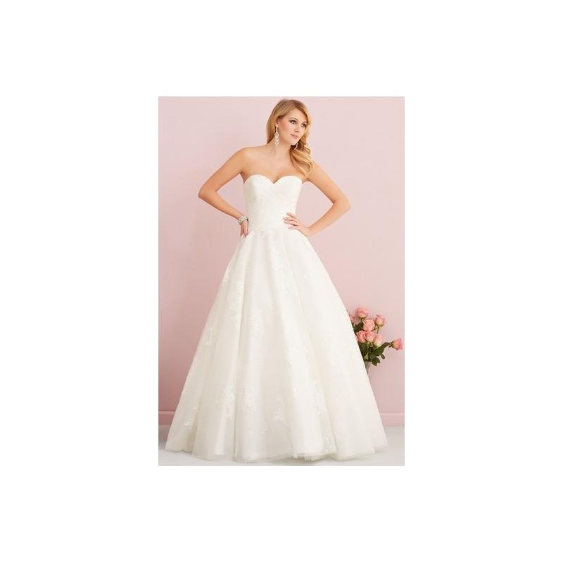 Wedding - Allure Romance 2755 - Sweetheart Ivory Full Length A-Line Allure Fall 2014 - Rolierosie One Wedding Store