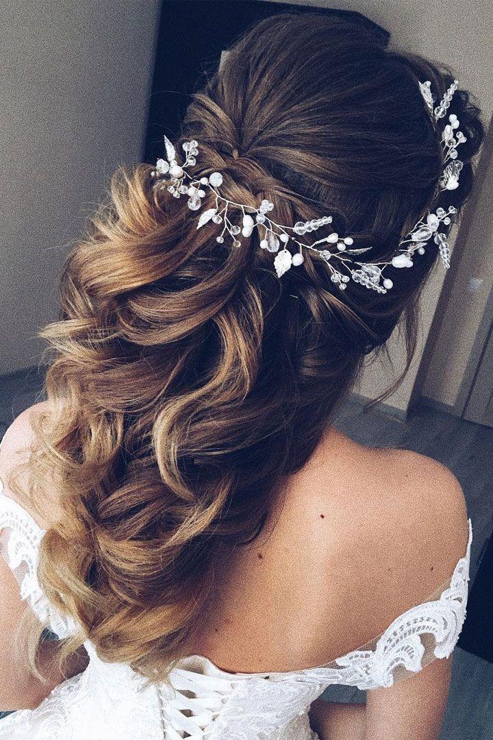 This Gorgeous Wedding Hair Half Up Half Down Hairstyle Idea