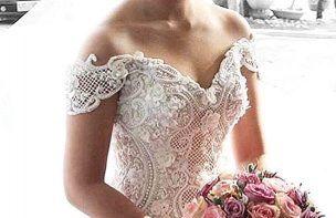 Wedding - ADDING STRAPS To A Wedding Gown. ADDING SLEEVES To A Wedding Gown