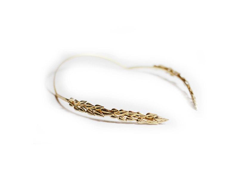 Hochzeit - Full Olive Greek Goddess Headband, Olive Headband, Bridal Hair Accessories, Grecian Crown, Golden Leaf Wreath, Laurel Wreath, Roman Headband