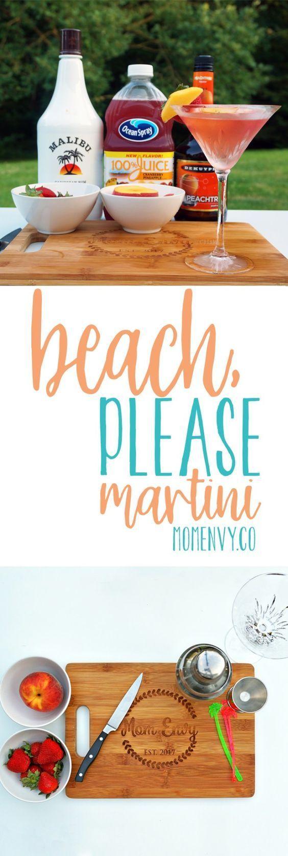 Hochzeit - Beach Please Martini - An Easy And Fruity Summer Cocktail