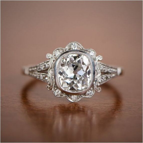 Wedding - 40 Ideas For Antique Engagement Rings Vintage