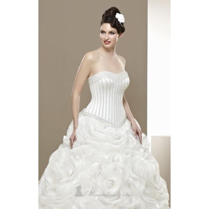 Hochzeit - Organza Rose Corset Gown by Madam Burcu - Color Your Classy Wardrobe