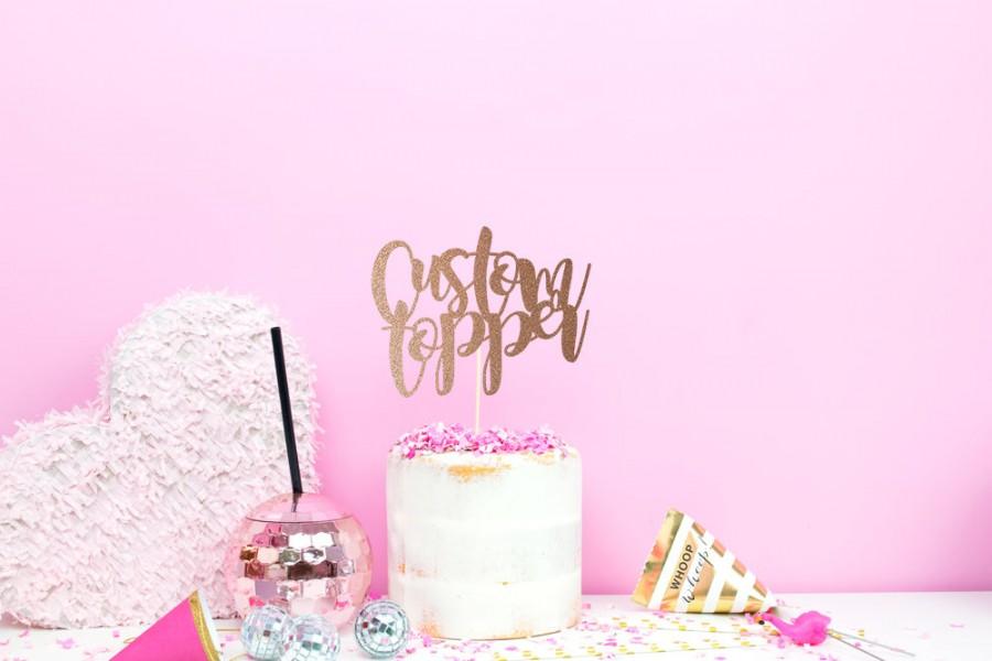 Hochzeit - Wedding Cake Topper – Custom Cake Topper - Personalised Cake Topper – Custom Cake Decoration - Wedding Decor – Quote Cake Topper UK