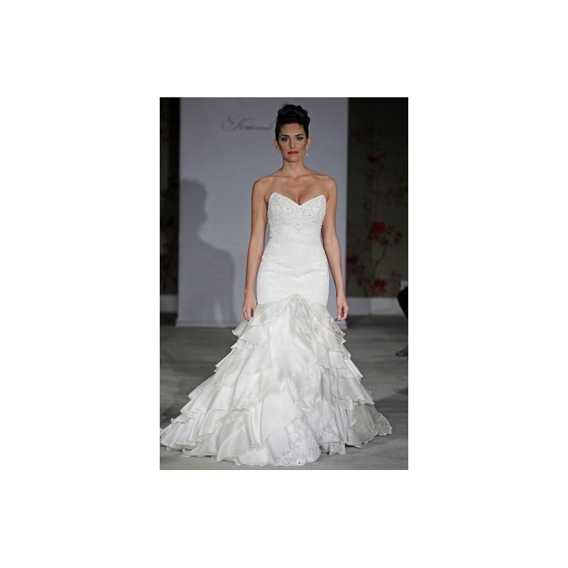 Свадьба - Katerina Bocci Fall 2015 Dress 7 - Fit and Flare White Full Length Sweetheart Katerina Bocci Fall 2015 - Rolierosie One Wedding Store