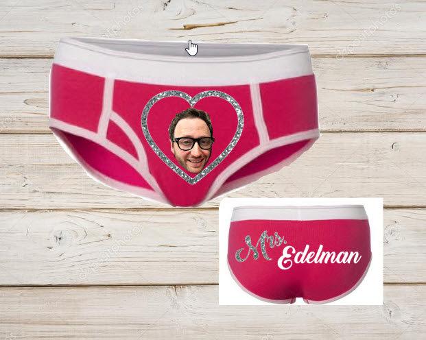 Mariage - Personalized hubby panties - color, bachelorette gift, bridal party gift, bride gift, underwear, fun gift, wedding lingerie,