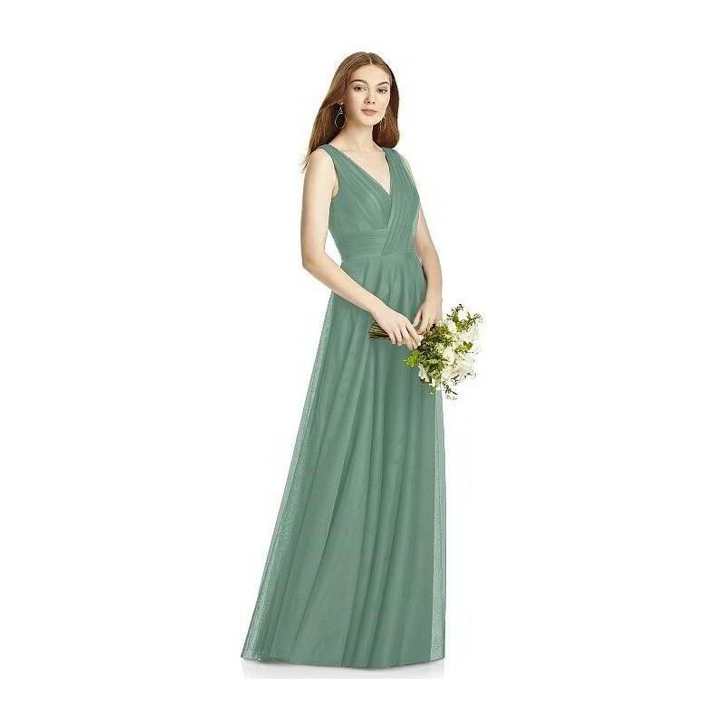 زفاف - Studio Design by Dessy 4503 Tank V Neckline Floor Length Soft Tulle Bridesmaids Dress - Crazy Sale Bridal Dresses
