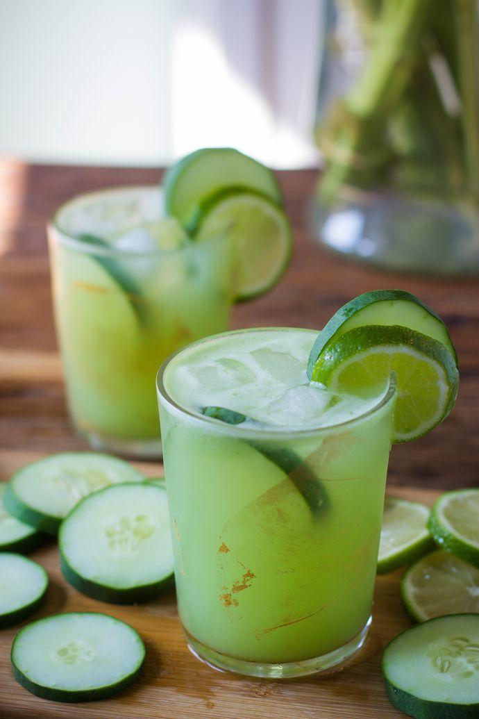 زفاف - Cucumber Lime Tequila Cocktail