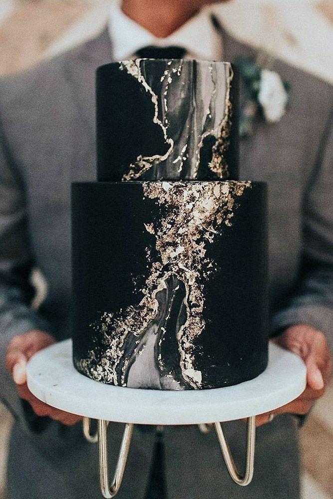 زفاف - 30 Black And White Wedding Cakes Ideas