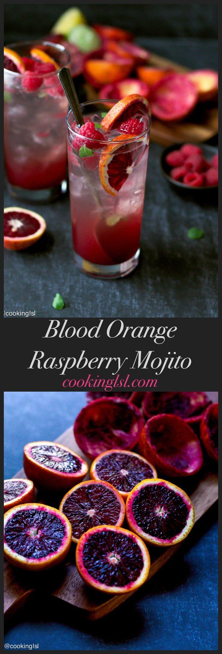Hochzeit - Blood Orange And Raspberry Mojito