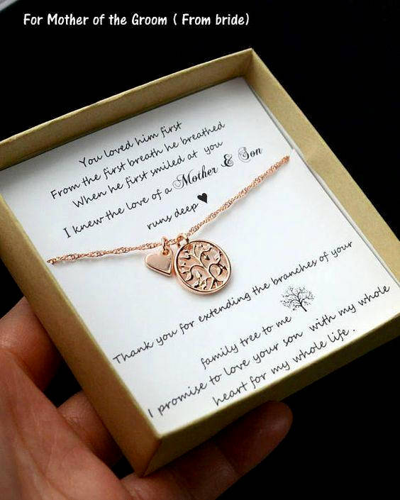 Свадьба - Mother of the Groom Gift, Mother of the Bride Gift, Mother in law Gift, Wedding Gift,Tree of Life,Mother of the groom necklace Inspirational