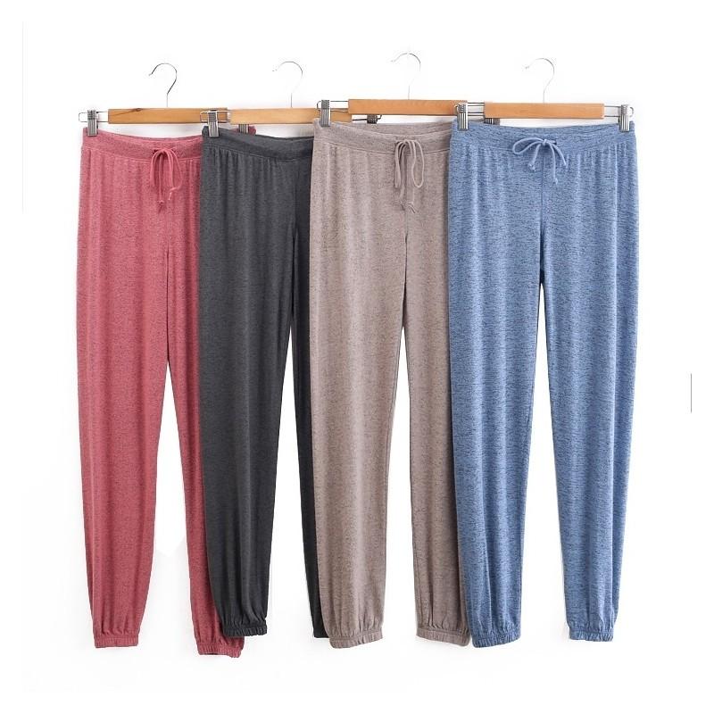 Mariage - Must-have Casual Vogue High Waisted Jersey Candy Color Long Trouser - Discount Fashion in beenono