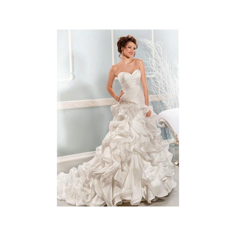 زفاف - Vestido de novia de Cosmobella Modelo 7628 - 2014 Princesa Palabra de honor Vestido - Tienda nupcial con estilo del cordón